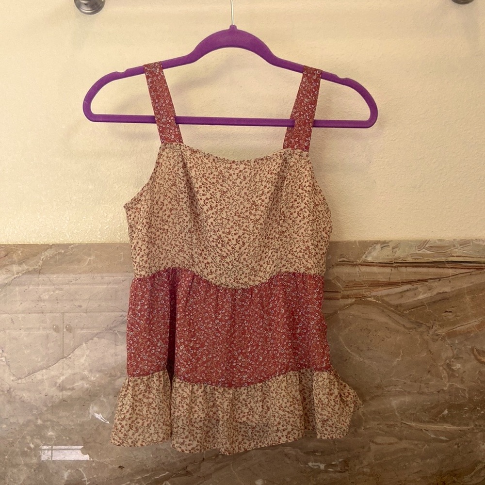 Paper Crane Tank Top Blouse, size XS